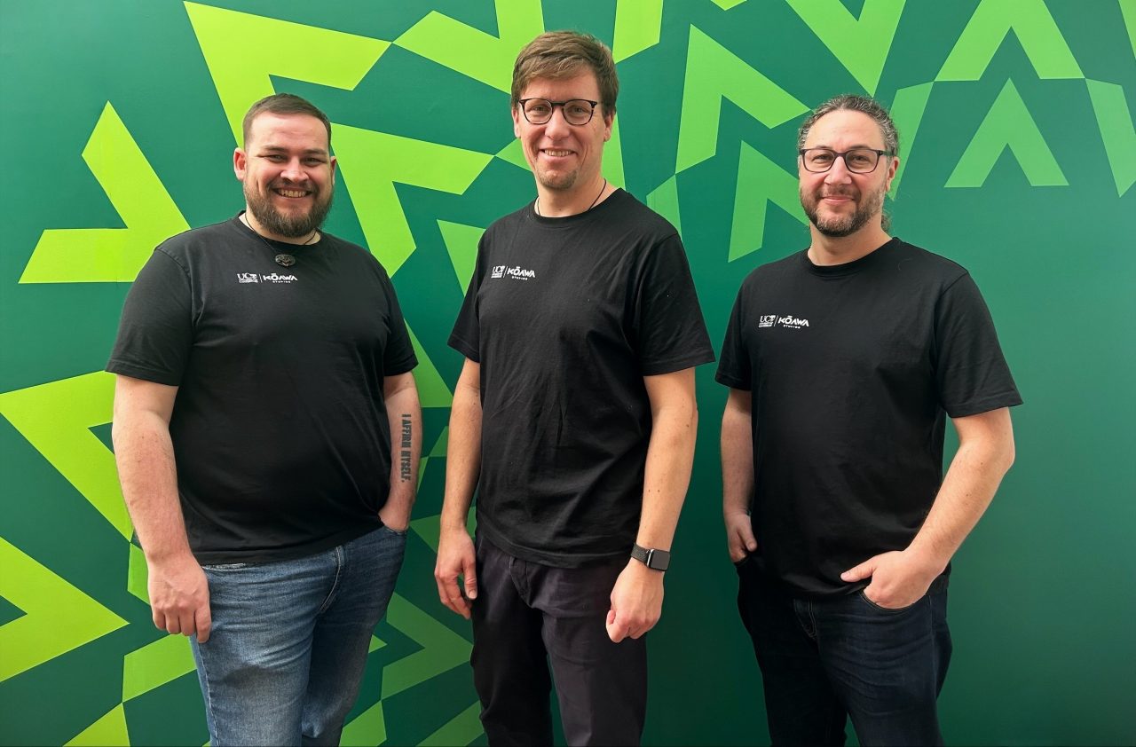 Image of 3 studio technicians