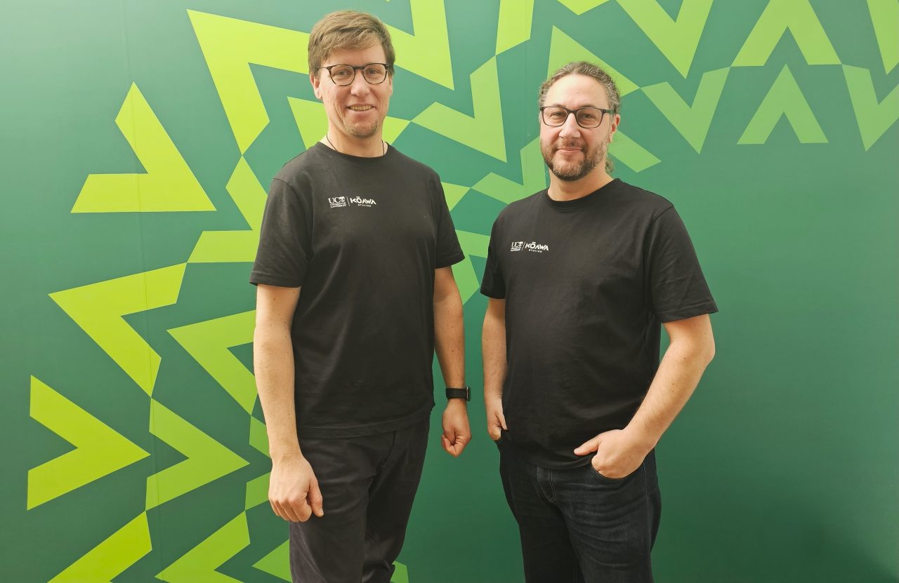 Image of 2 studio technicians