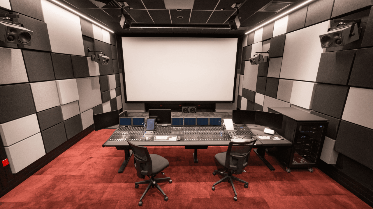 Sound Mix Room inside the Production and Postproduction Building in Kōawa Studios